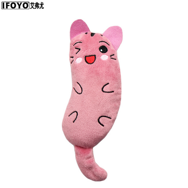 Kitten Chewing Thumb Bite Mint Claws Plush Cat Grinding Catnip Toys Pillow