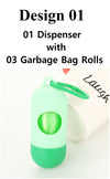 Baby and Pets Poo Dispenser Garbage Bags Disposal Bone and Capsule Shape Box With Roll