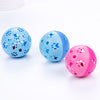Cat Plastic Ball with Jingle Bell Toy Funny Interactive Pet Kitten