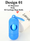 Baby and Pets Poo Dispenser Garbage Bags Disposal Bone and Capsule Shape Box With Roll