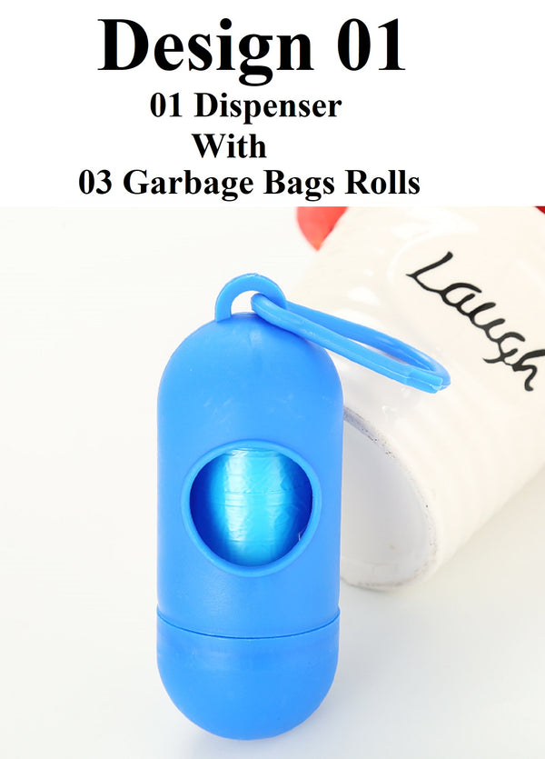 Baby and Pets Poo Dispenser Garbage Bags Disposal Bone and Capsule Shape Box With Roll