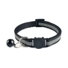Reflective Nylon Black Cat Face Buckle Kitten Pet Neck Collar with Bell