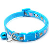 Adjustable Cat Nylon Neck Collar With Regular Bell Pet Print