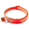 Polyester Adjustable Pet Cat Kitten Nylon Neck Collar With Regular Bell