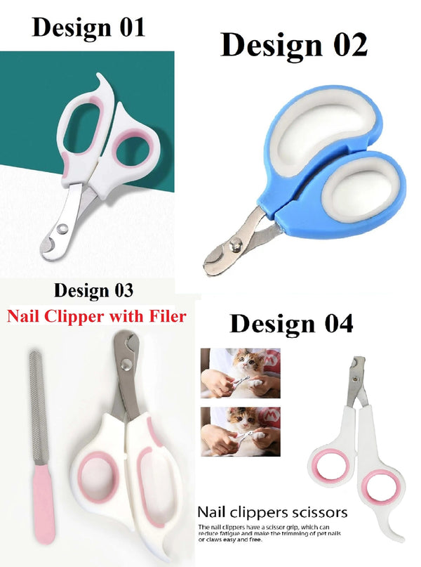 Stainless Steel Cat Dog Pets Nail Cutter with Toe Care Scissors Clippers
