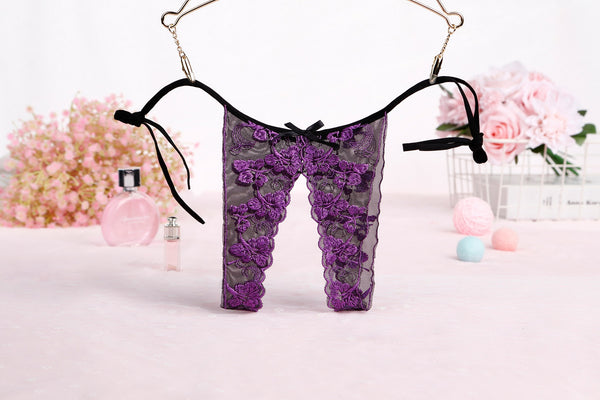 Women Open Crotch Thongs G-string V-string Panties Underwear