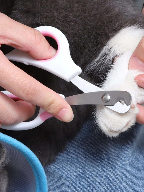 Stainless Steel Cat Dog Pets Nail Cutter with Toe Care Scissors Clippers