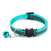 Reflective Nylon Black Cat Face Buckle Kitten Pet Neck Collar with Bell