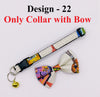 Pet Nylon Hand Made Bow Neck Collar with Bell Kitten Fabric Cat