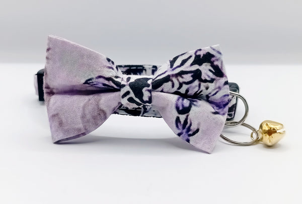 Nylon Hand Made Bow Neck Collar with Bell Kitten Fabric Cat