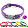 Adjustable Cat Face Nylon Neck Collar with Regular Bell