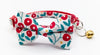 Kitten Hand Made Fabric Bow Neck Collar With Golden Bell Cat Pet