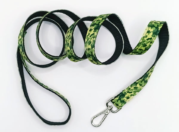 Army Printed Pet Cat Hand Made Leash with Steel Hook Small Breed Dogs