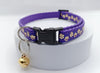 Golden Paw Pattern Pet Cat Kitten Hand Made Adjustable Neck Collar Quick Release Buckle with Bell
