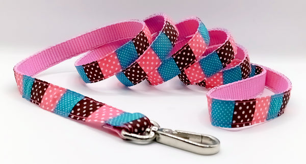 Small Breed Cats Puppies Dogs Pet Hand Made Leash with Quick Release Stainless Steel Hook