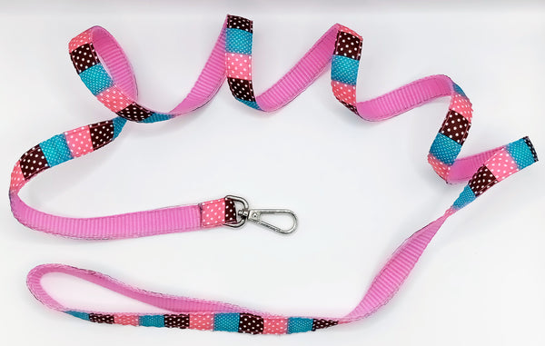 Small Breed Cats Puppies Dogs Pet Hand Made Leash with Quick Release Stainless Steel Hook