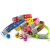 Bee Pattern Pet Kitten Cat Nylon Regular Neck Collar With Bell