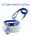 Cat Kitten Pet Doraemon Pattern Neck Collar Cartoon Bell with Leash