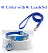 Cat Kitten Pet Doraemon Pattern Neck Collar Cartoon Bell with Leash