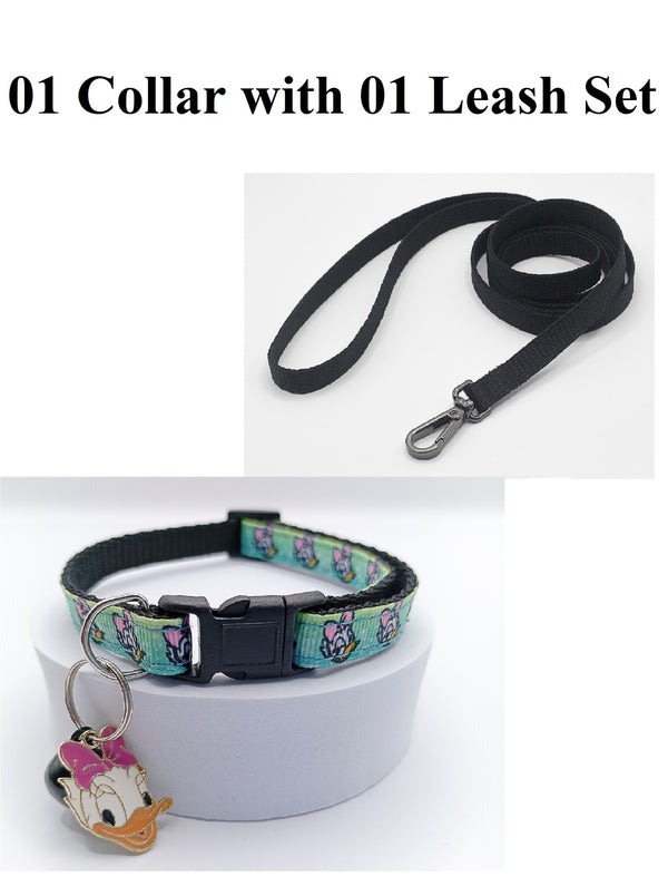 Duck Pendant Cat Kitten Pet Neck Collar and Leash