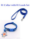 Doraemon Pendant Cat Neck Collar and Leash Blue Buckle with Bell