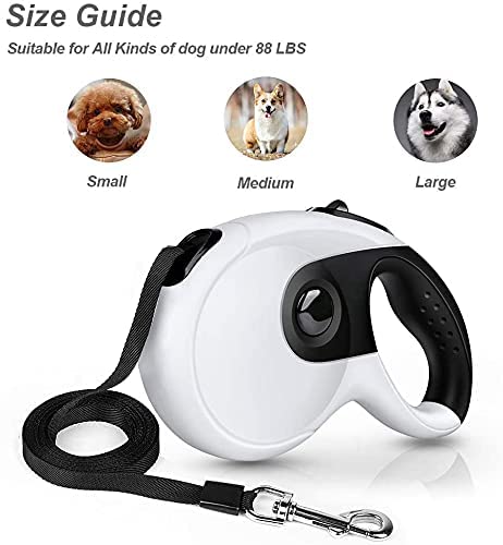 Automatic Reflective Pet Leash Nylon Ribbon Retractable Extendable Walking