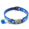 Adjustable Cat Face Nylon Neck Collar with Regular Bell