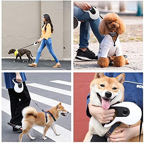 Automatic Reflective Pet Leash Nylon Ribbon Retractable Extendable Walking