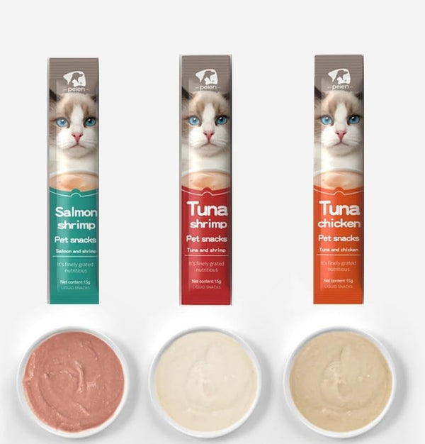 Cat Snacks Strips Sticks Creamy Treat Food Tuna Chicken