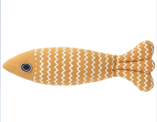 Fish Catnip Pillow Kitten Chewing Toy Claws Cat Thumb Bite Mint