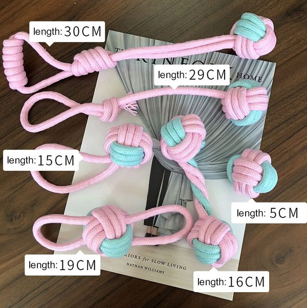 Dogs Braided Rope Dog Toy Molar Bite-Resistant Training Pet Toy