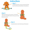Denim Style Nylon Pet Harness with Leash Strap