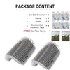 Pet Cat Self Groomer with Catnip Wall Corner Massager Comb Brush