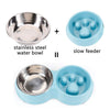 Paw Design Dual Feeding Bowl Stainless Steel And Plastic Material