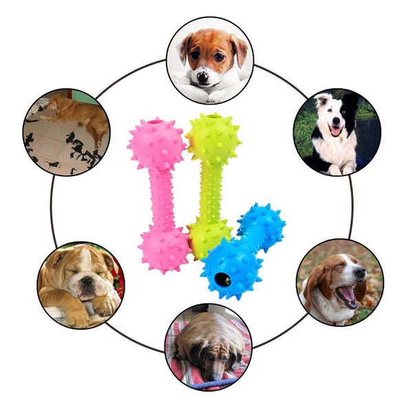 Pets toy Puppies Rubber Dental Teeth Chew Bone Play Training Fetch