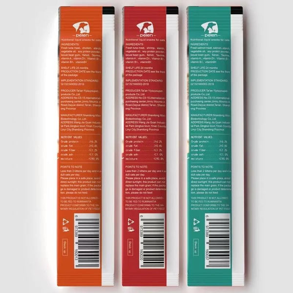 Cat Snacks Strips Sticks Creamy Treat Food Tuna Chicken