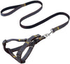 Denim Style Nylon Pet Harness with Leash Strap