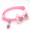 Bow Style Cat Kitten Neck Collar With Bell