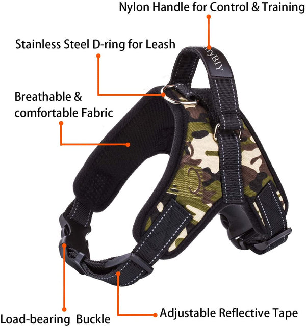 Harness Front Clip Pet Dog Adjustable Breathable Mesh Lightweight Easy Control for Outdoor Training