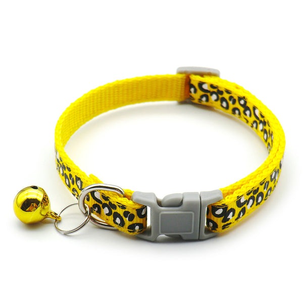 Adjustable Pet Cat Nylon Polyester Neck Collar With Regular Bell