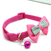 Bow Style Cat Kitten Neck Collar With Bell