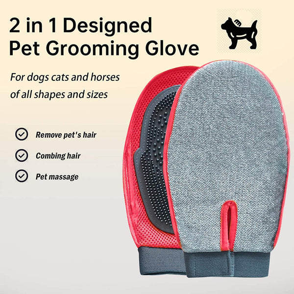 Cat Dogs Finger Glove Brush Bath Wash Pets Hair