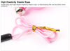 Elastic Rope Feather Furry Ball Cat Kitten Plastic Teaser Stick Toy