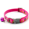 Bee Pattern Pet Kitten Cat Nylon Regular Neck Collar With Bell