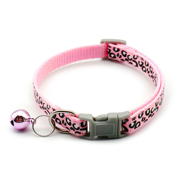 Adjustable Pet Cat Nylon Polyester Neck Collar With Regular Bell