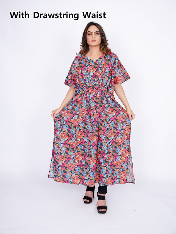 Women Maternity Cotton Caftan Batwing Dolman Sleep Nightwear Lounge Top Loungewear Poncho