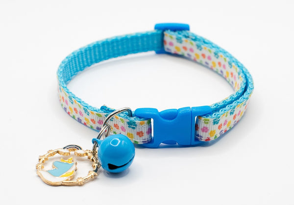 Kitten Cat Adjustable Neck Collar Sky Blue Buckle with Beautiful Pendant