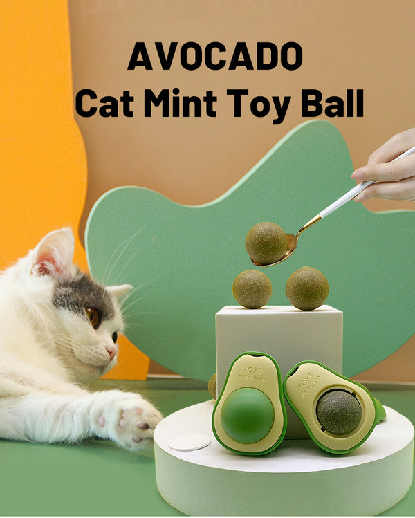 Avocado Natural Catnip Wall Mint Ball For Kitten Cat Interactive Grooming