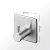Stainless Steel Self Adhesive Hooks Home Organizers Door Kitchen Tile Bath Keys Holder