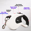 Automatic Reflective Pet Leash Nylon Ribbon Retractable Extendable Walking